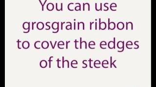 Steeking - sewn reinforcement