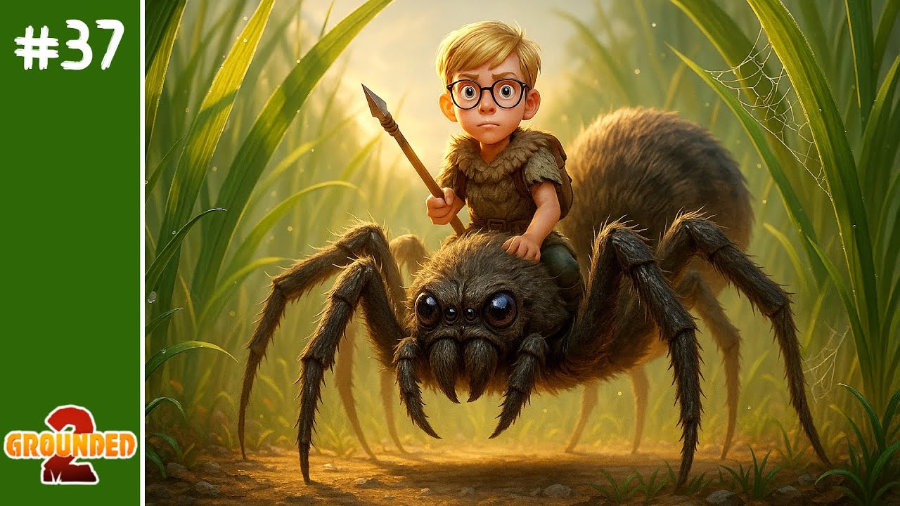 TAMEO una ARAÑA GIGANTE 🕸️ | Grounded 2 | Día 37