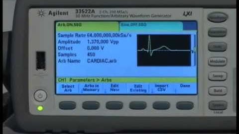 Agilent Technologies 33500 Function / Arbitrary Waveform Generator Series Product Overview