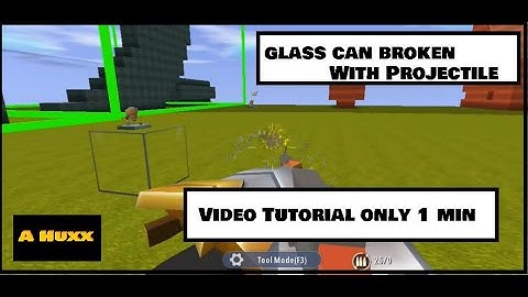 How to make broken projectile Block : miniworld block art MWBA