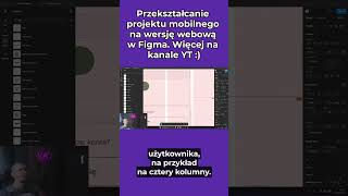 Tworzenie wersji webowej aplikacji mobilnej w Figma UX/UI Design