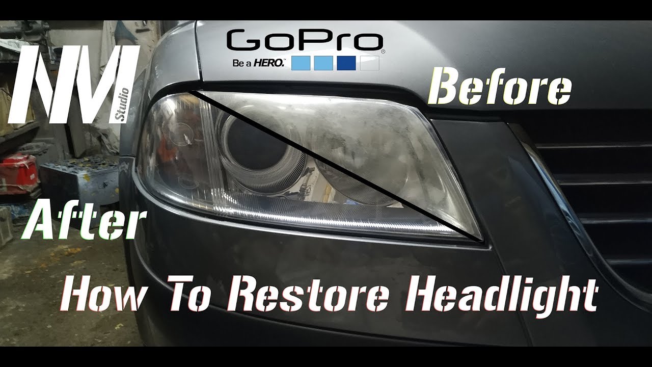 How To Polish Headlight ( Kako ispolirati farove )VW Passat MK5.5