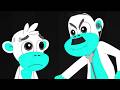 3 Minutes of Monkey Madness! 🐵 Five Little Monkeys Jumping on the Bed 🎶 | Loop Nursery Rhymes