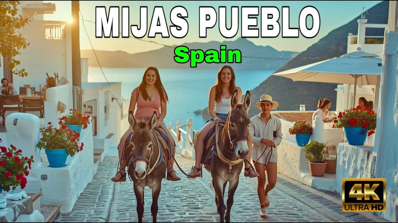 Mijas Pueblo Spain: Secrets & Streets of the White Village in Costa del Sol [4K]