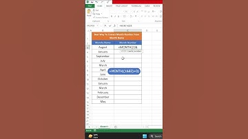 Best way to extract month number from month name😀😀🔥#shorts #excel