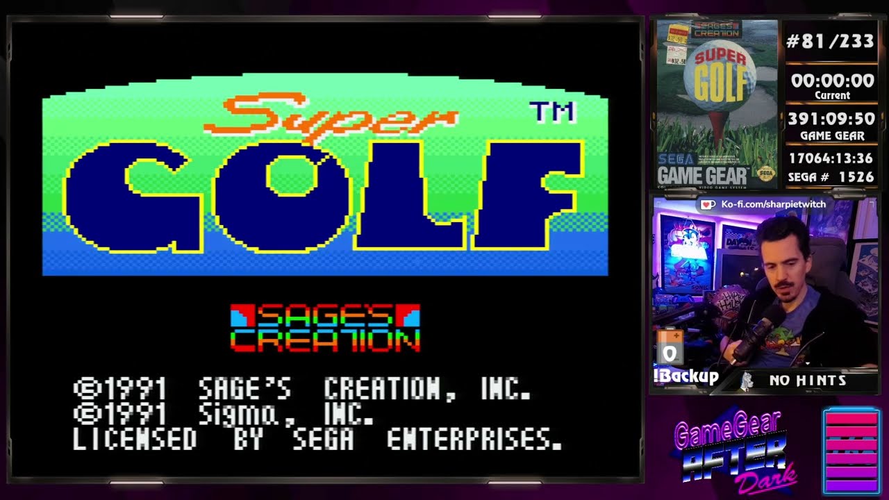 Super Golf - #81 - Game Gear After Dark - #sega #longplay - YouTube