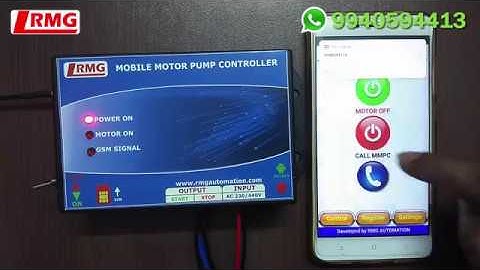 How to Configure / Operate RMG Mobile Motor Pump Controller Using Mobile App - English