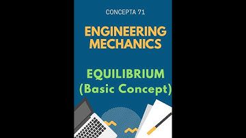 Engineering Mechanics: Equilibrium (Basic Concept) (Video 2)