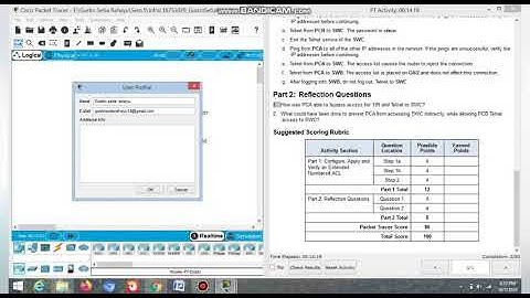 4.2.2.11 Packet Tracer - Configuring Extended ACLs - Scenario 2