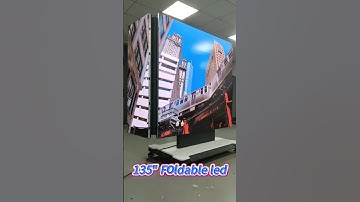 Redefining Display Solutions: 135" P1.5625 COB Liftable & Foldable LED  #ledinnovation #leddisplay