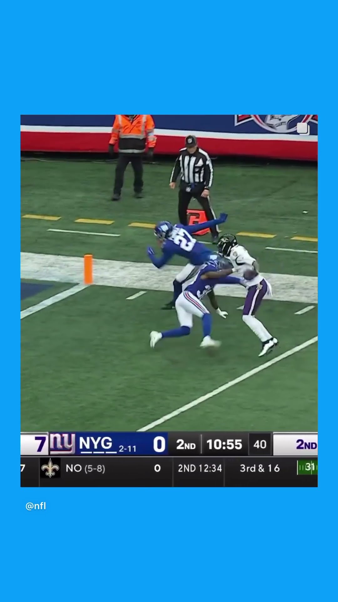 Looking deep down the field #hoodnews #lamarjackson #rashodbateman #ravens #giants #omg #how #wow