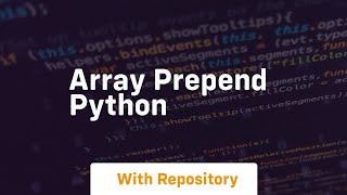 array prepend python