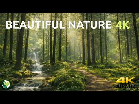 Beautiful Nature , Relaxing Piano Music🍀 For Stress Relief , Calm Music, Deep Sleep, 4K 🎹