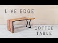 Modern Live Edge Waterfall Coffee Table Build