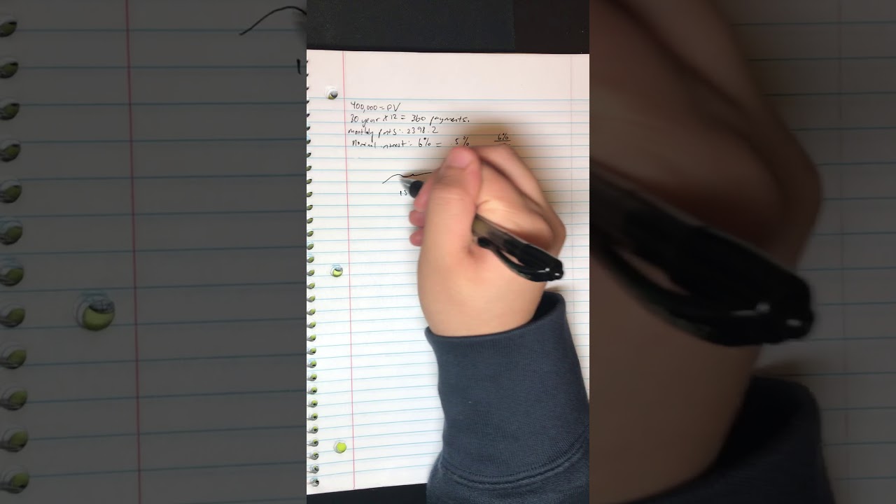 Solving FM exam problem #17 (using Amortization to find outstanding balance)