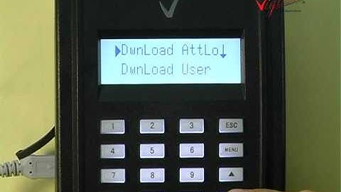 Vigilance Fingerprint System - TA880 - Download data via USB portdrive
