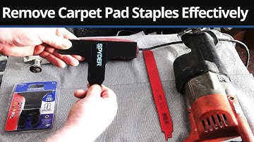 How To Make Carpet Pad Staples Disappear Effectively Super Smooth Surface