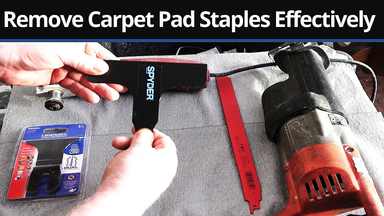 How To Make Carpet Pad Staples Disappear Effectively Super Smooth ...