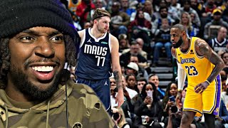 Los Angeles lakers vs Dallas Mavericks FULL Game Highlights (REACTION)