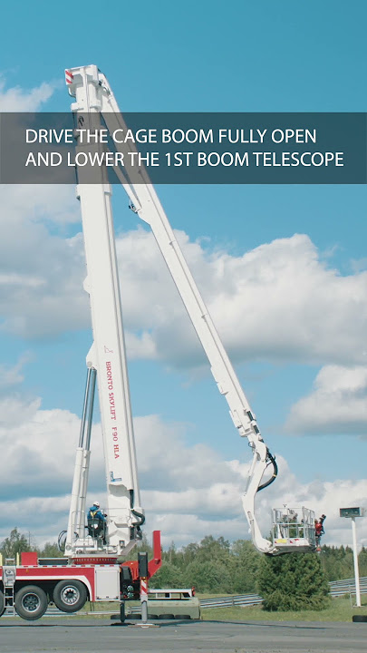 How To Operate A Bronto Aerial Platform - Lowering The Booms #safetyaboveall #aerialplatform