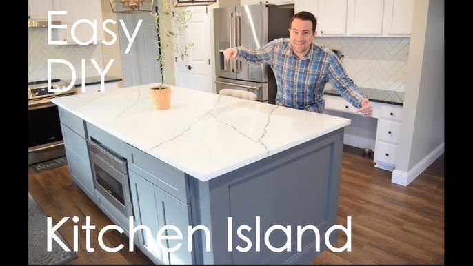 How to: Remodel/Update Cheap Builder Grade Kitchen Island - DIY