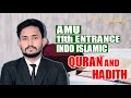 Quran and hadees   amu 11 th entrance  indo islamic amu