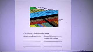 110 Lab 10 Geologic Structures Profile
