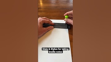 Slate & Stylus for Taking Braille Notes #blind #braille #notes