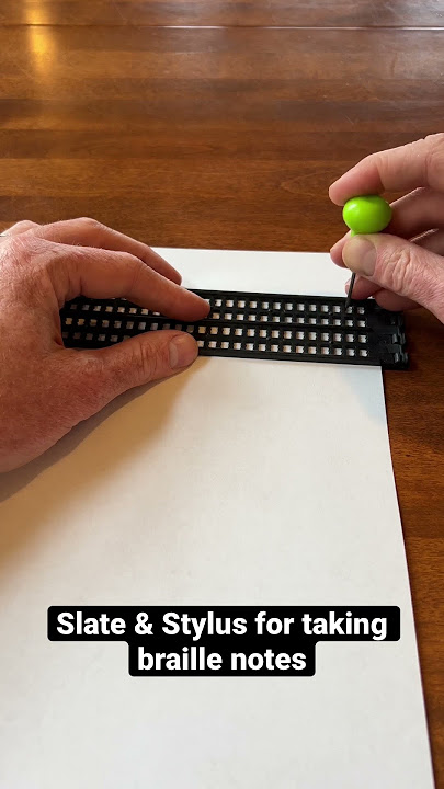 Slate & Stylus for Taking Braille Notes #blind #braille #notes