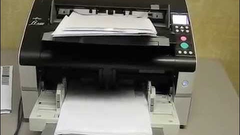 Fujitsu fi-6800 High Speed Production Scanner demo