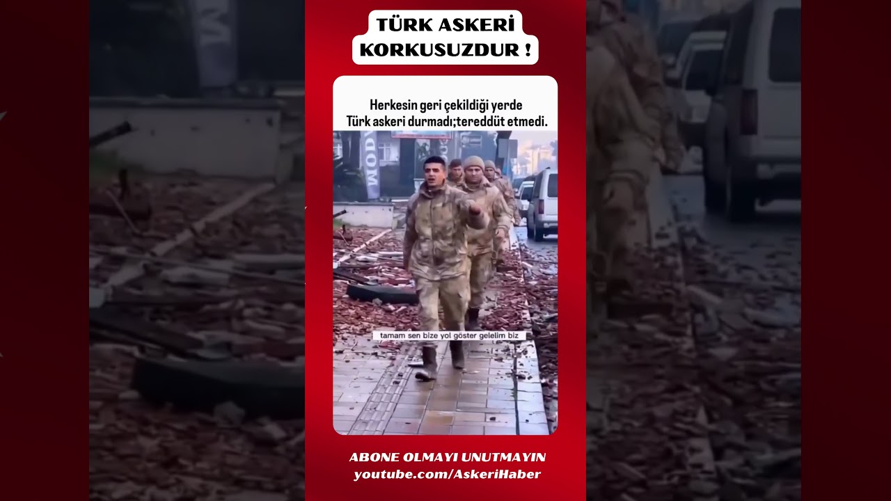 Türk Askeri Korkusuzdur ! Merhametlidir ! #türkaskeri #asker #bayrak #deprem #tsk #jandarma #jöh
