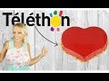 ♡&bull; JE PATISSE POUR LE T&Eacute;L&Eacute;THON | RECETTE GATEAU COEUR GLACAGE MIROIR &bull;♡