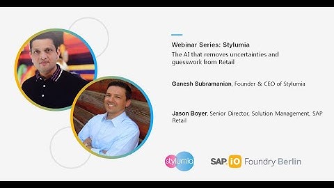 SAP Stylumia Advanced Analytics Webinar | @stylumia