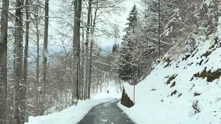 Winterliche Fahrt am 1. April ❄️🚗