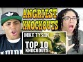 10 ANGRIEST Mike Tyson Knockouts REACTION