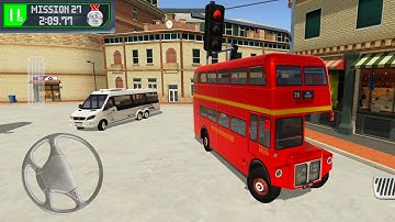 Bus Station: Learn to Drive! - #4 Double Decker Bus Games - Android Gameplay | Parking Games 2020