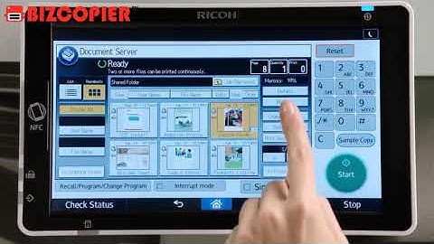 How to Print file from Document Server on Panel