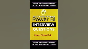 Power BI Interview Question: CALCULATE vs FILTER | 60 Second DAX Tip 🚀