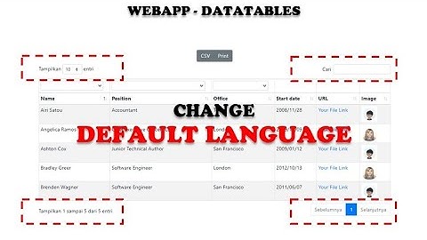 WebApp - Apps Script - Datatables (Part 7):  Change Default Language
