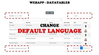 WebApp - Apps Script - Datatables (Part 7):  Change Default Language