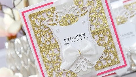 Altering Die Cuts with Scissors. Thanks For All You Do Card & Video Tutorial