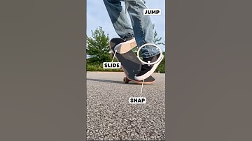 How to Ollie on a skateboard 🤔 Slow Motion #skateboard #howtoskateboard #ollie