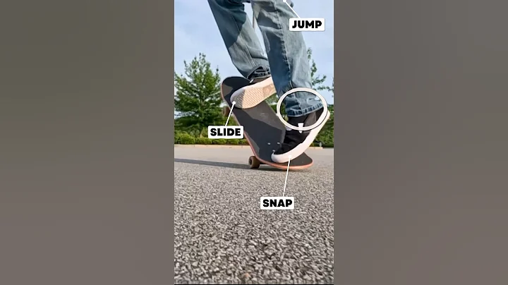 How to Ollie on a skateboard 🤔 Slow Motion #skateboard #howtoskateboard #ollie