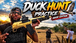 First time Trainning for duck hunting! | HOOD EDITION!