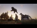 Red dead online  jugando con un oso