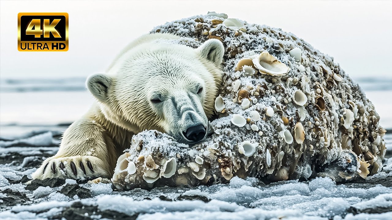 Unbelievable Animal Rescue: Viking Saves Polar Bear from Clams and Barnacles!