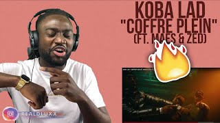 🇬🇧 UK REACTS TO KOBA LAD - COFFRE PLEIN FT. MAES & ZED (CLIP OFFICIEL) | FRENCH RAP REACTION