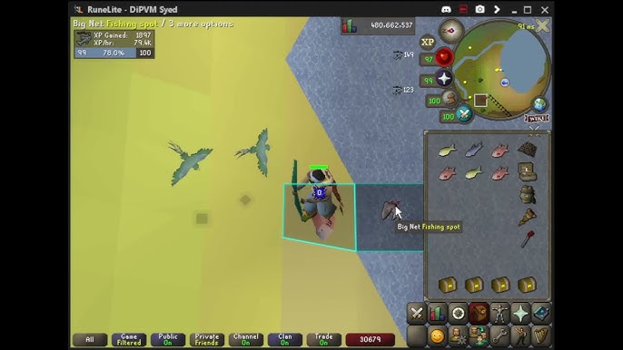 OSRS: Big Net Fishing For 10 Hours I OSRS Deadcontent I Borrow Iron OSRS 