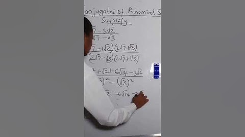 Conjugate Surds Simplified 4 #maths #conjugatesurds #surds #squareroot