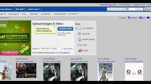 How To Upload Pictures To A Xat
